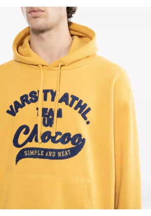 CHOCOOLATE logo-appliqué hoodie - Yellow