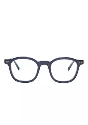 Matsuda rectangle-frame glasses - Blue