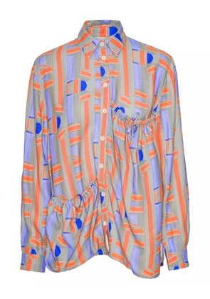 Henrik Vibskov geometric-pattern shirt - Grey