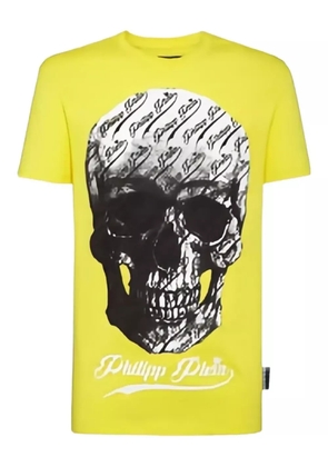 Philipp Plein round neck skull T-shirt - Yellow
