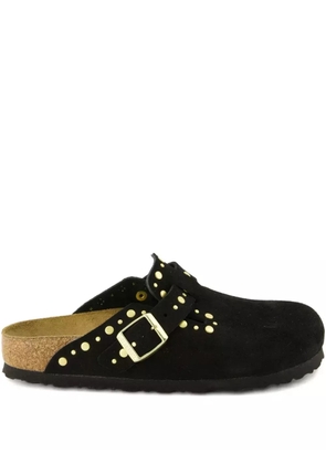 Birkenstock Boston Rivets suede mules - Black