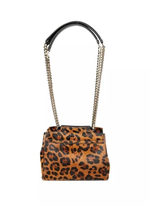 Orciani leopard print chain Sveva XS bag - Brown