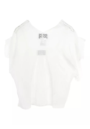CHANEL Pre-Owned 1986-1988 Coco-detail blouse - White
