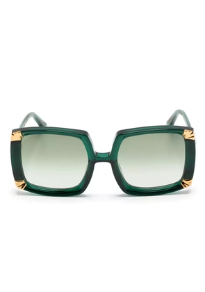 ANNA-KARIN KARLSSON Strawberry Moon oversized-frame sunglasses - Green