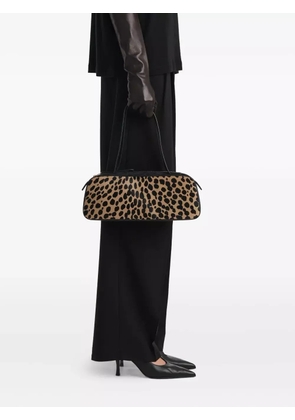 KHAITE Simona animal-print zip shoulder bag - Brown