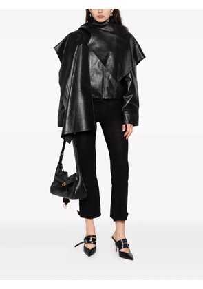 Balenciaga bow ruffled trousers - Black