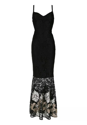 Olympiah lace long dress - Black