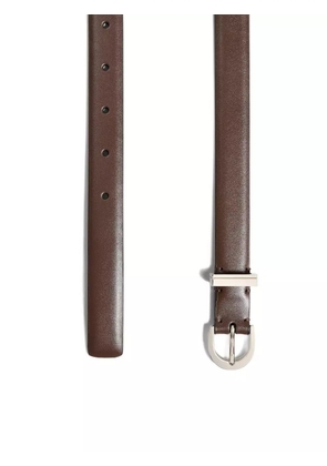 KHAITE Luna leather belt - Brown