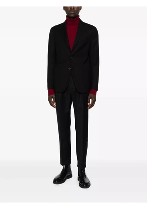 Manuel Ritz double-pleat flannel trousers - Black