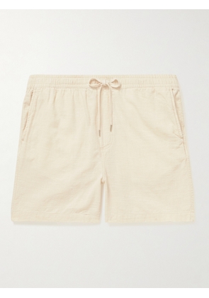 Corridor - Straight-Leg Cotton-Gauze Drawstring Shorts - Men - White - S