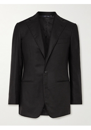 Saman Amel - Slim-Fit Silk and Cashmere-Blend Blazer - Men - Black - IT 46