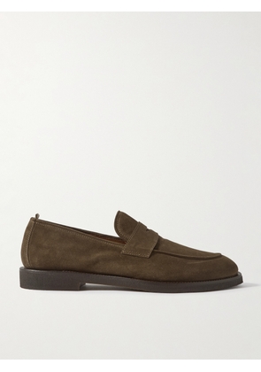 Officine Creative - Opera Suede Penny Loafers - Men - Green - EU 40
