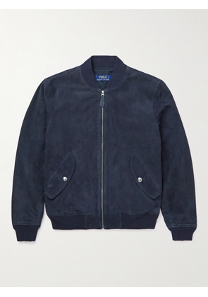 Polo Ralph Lauren - Gunners Suede Bomber Jacket - Men - Blue - S