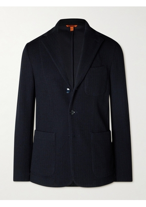Barena - Ribbed-Knit Blazer - Men - Blue - IT 46