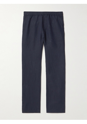 Barena - Torsador Straight-Leg Herringbone Linen Trousers - Men - Blue - IT 44