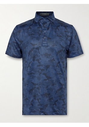 G/FORE - Icon Camouflage-Print Stretch-Jersey Golf Polo Shirt - Men - Blue - S