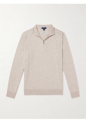 Peter Millar - Excursionist Flex Merino Wool-Blend Half-Zip Sweater - Men - Gray - S