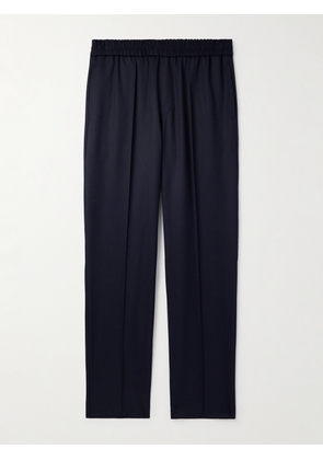A.P.C. - Pieter Straight-Leg Pleated Wool Trousers - Men - Blue - IT 44
