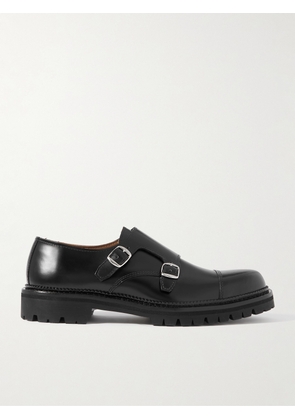 Mr P. - Olie Leather Monk-Strap Shoes - Men - Black - UK 7