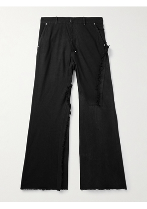 Rick Owens - Wide-Leg Distressed Jeans - Men - Black - UK/US 30
