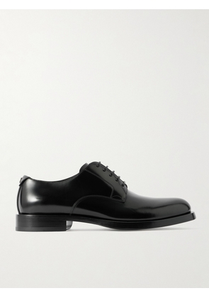 Dolce&Gabbana - Glossed-Leather Derby Shoes - Men - Black - EU 41