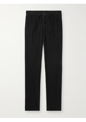 Massimo Alba - Straight-Leg Cotton-Corduroy Trousers - Men - Black - IT 46