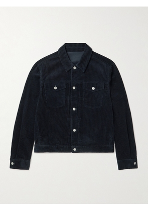 Mr P. - Cotton-Corduroy Trucker Jacket - Men - Blue - XS