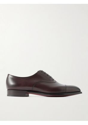Edward Green - Chelsea Cap-Toe Burnished-Leather Oxford Shoes - Men - Brown - UK 7