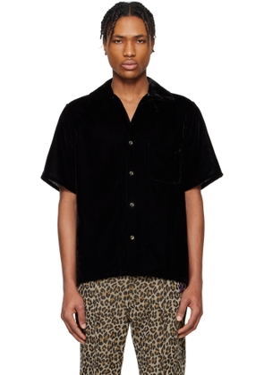 NEEDLES Black Italian Collar Shirt