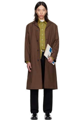 vowels Brown Split Coat