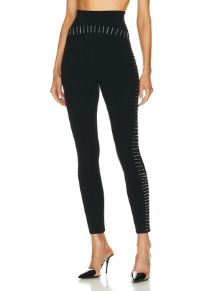 ALAÏA Embroidered Legging in Noir Alaia - Black. Size 38 (also in ).