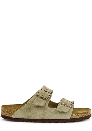 Birkenstock Arizona Taupe Suede Sliders - 5