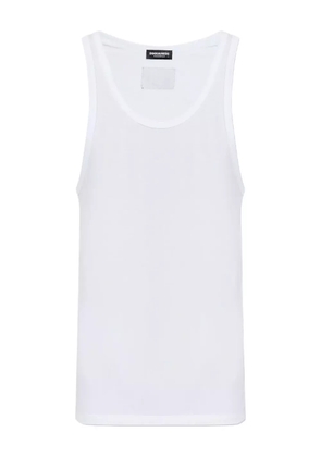DSQUARED2 logo-patch vest - White