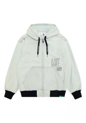 AAPE BY *A BATHING APE® hooded zip jacket - Blue