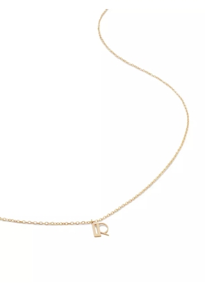 Monica Vinader 14kt yellow gold small Initial R necklace