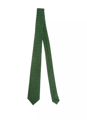 PETRONIUS floral-pattern wool tie - Green