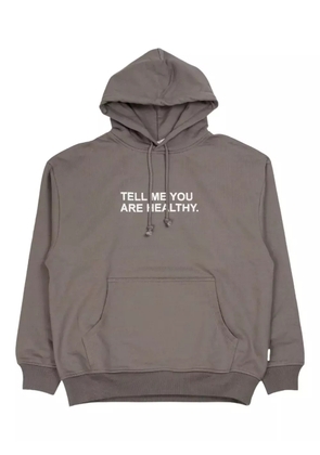 RASSVET bear-print hooded sweatshirt - Grey