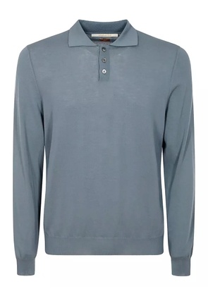 Alpha Industries long-sleeve button polo shirt - Grey
