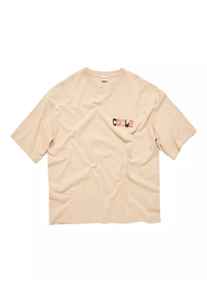 Cycle logo-print cotton T-shirt - Neutrals