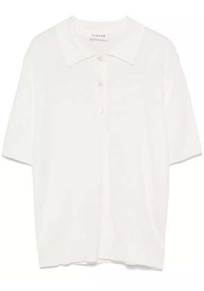 P.A.R.O.S.H. fine-knit polo shirt - White