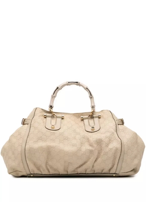 Gucci Pre-Owned 2016-2025 Guccissima Bamboo Dialux tote bag - Brown