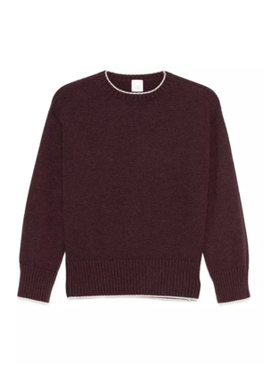 Eleventy contrasting-trim sweater - Purple