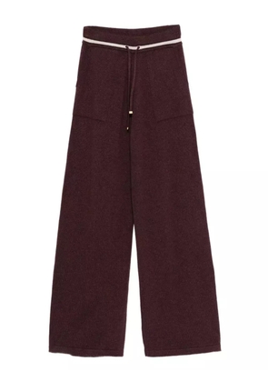 Eleventy ribbed drawstring trousers - Red