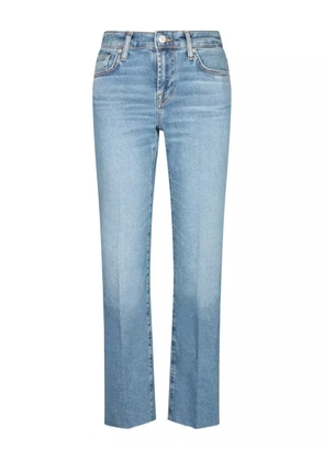 7 For All Mankind cotton-blend frayed jeans - Blue
