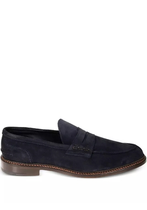 Tricker's Adam penny suede loafers - Blue