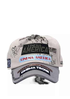 Paly curved-peak baseball cap - Grey