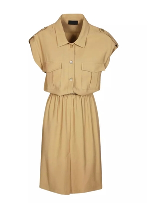 F.It button-up dress - Neutrals