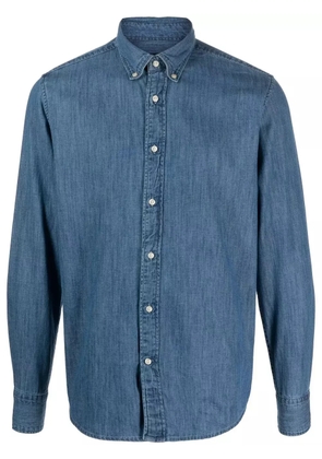 Deperlu chambray button-up shirt - Blue