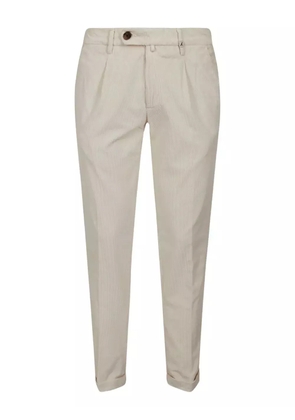 Myths pleated corduroy trousers - Neutrals