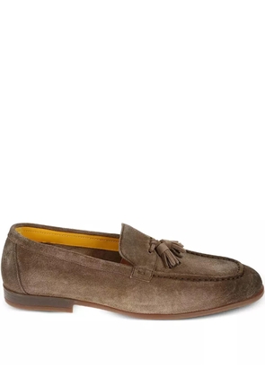 Doucal's tassel-detail suede loafers - Brown